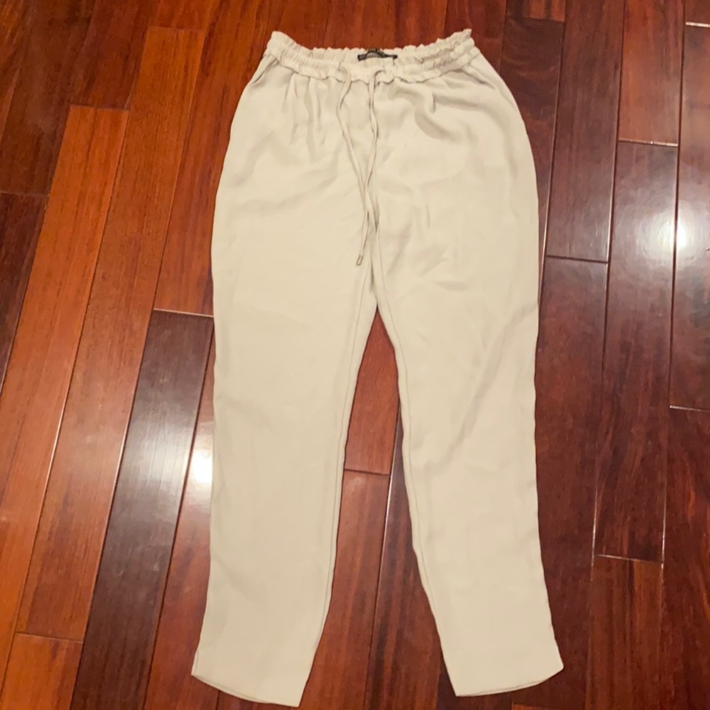 Zara Gray Chiffon Pants
